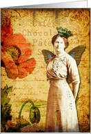 Vintage Queen Of Poppies- Any Occasion card