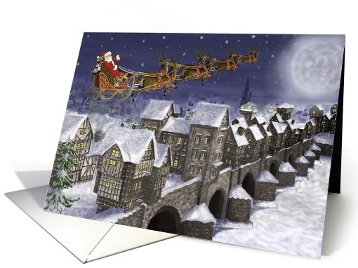 Snowy Rooftops at Christmas card (504899)