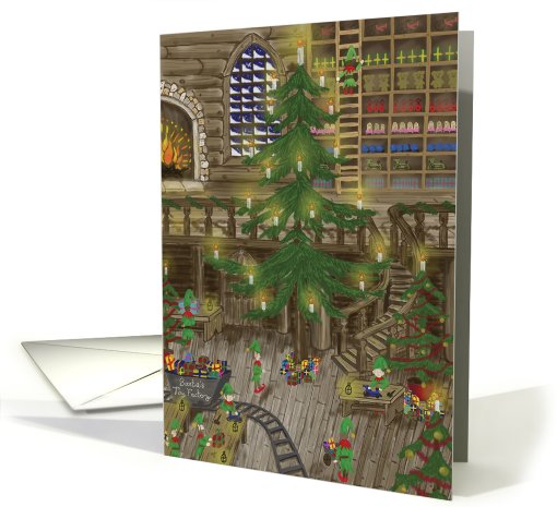 Santa's Christmas Toy Factory card (504904)