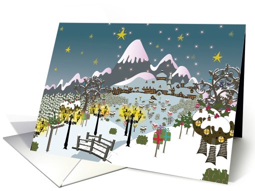 Santa's Christmas Village card (504912)