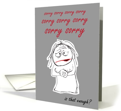 sorry sorry sorry card (718087)