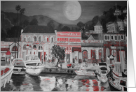 catalina night scene card