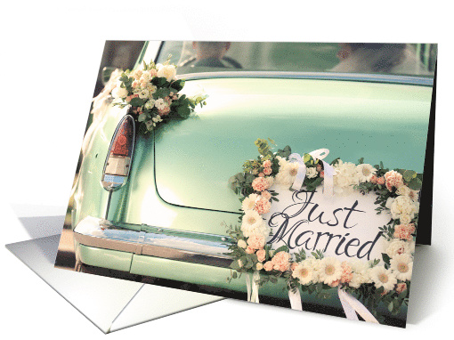 Just Married Congratulations card (1601064)