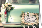 Just Married Congratulations card