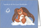 Sympathy for the Loss of your Granddaughter Angel Teddy Bear card