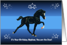 You are the Star, Nephew Birthday with Horse Colt card