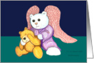 Angel Bear Comfort on Loss of Loved One card