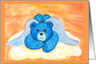 Blue Angel Bear Thinking of You card