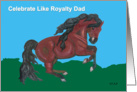 Royal Horse Birthday Dad card
