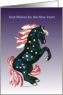 Star Spangled Horse New Year’s Best Wishes card