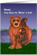 Mother’s Day - Mom Bear and Cubs card