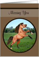 Missing You Prancing Pony card