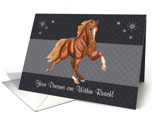 Tennessee Walking Horse Dreams in Reach Encouragement card (1123524)
