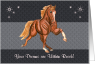 Tennessee Walking Horse Dreams in Reach Encouragement card