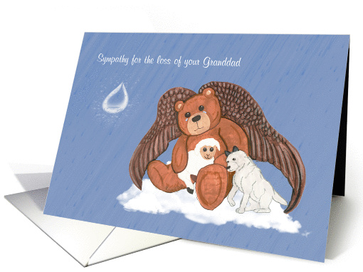 Sympathy for the Loss of your Granddad Angel Teddy Bear card (1131070)