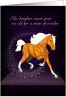 Birthday for Daughter Wonder Horse card