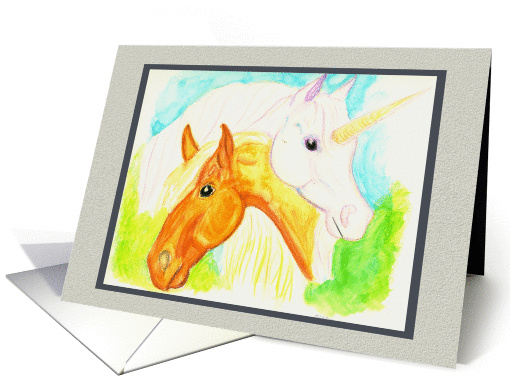 Hope for Health Unicorn and Horse Encouragement card (1132376)