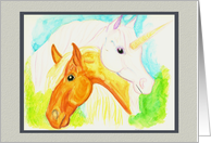 Hope for Health Unicorn and Horse Encouragement card