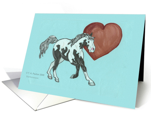 Paint Horse Heart Encouragement card (501930)