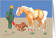 Western Horse Christmas card