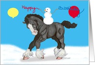 Young Shire Winter Birthday card