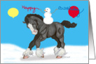 Young Shire Winter Birthday card