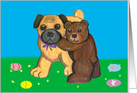Pug Dog and Teddy...