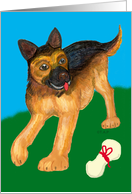 German Shepherd Pup card