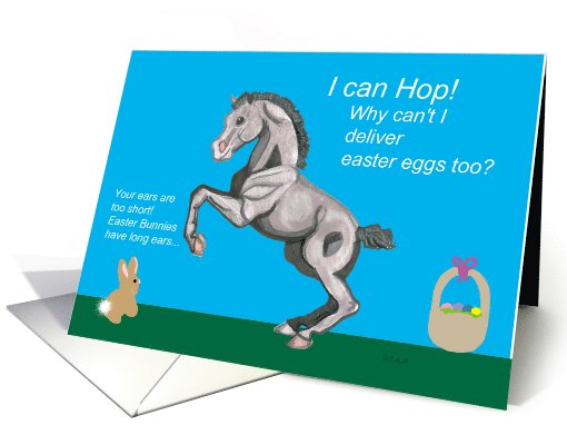 Lippizan Foal Easter card (554660)