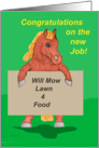 Congratulations New Job Horse card