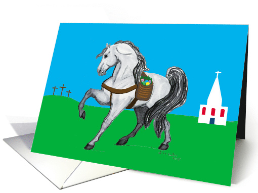 Andalusian Horse Christian Easter card (572946)