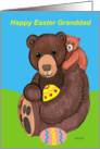 Happy Easter Granddad Teddy Bear & Cub card