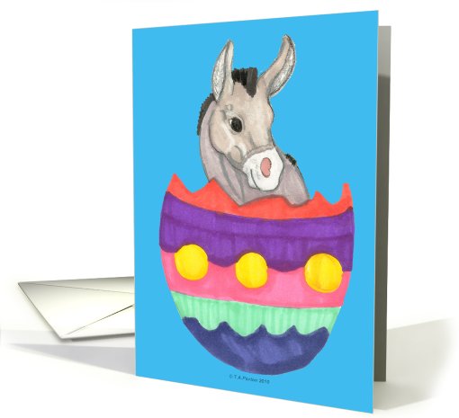 Easter Egg Donkey card (589424)