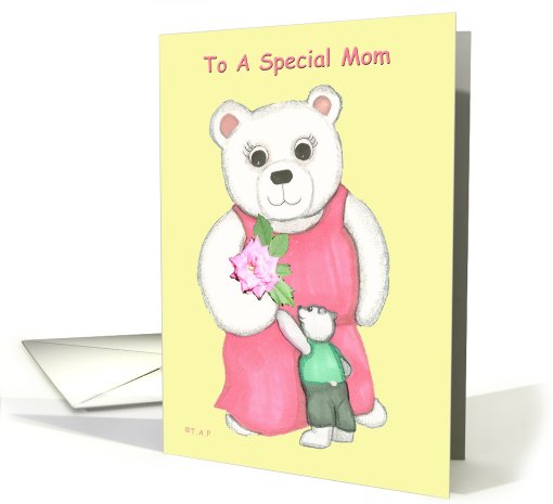 Mother's Day Teddy Bear and Cub card (606061)