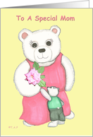 Mother’s Day Teddy Bear and Cub card