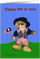 Happy 4th of July Bear card