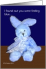 Toy Blue Bunny Thinking of You card