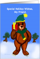 Special Holiday Wishes for my Friend card