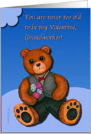 Valentines’ Day for Grandmother Teddy Bear card