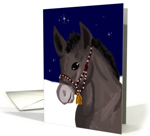 Christmas Burro card (985539)