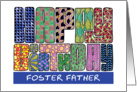 Zendoodle - Happy Birthday, Foster Father card