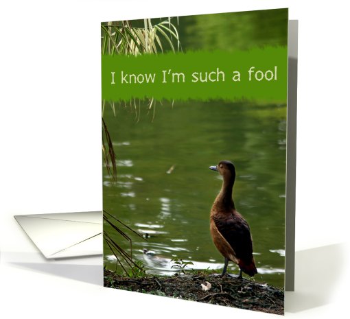 I know I'm such a fool card (502297)