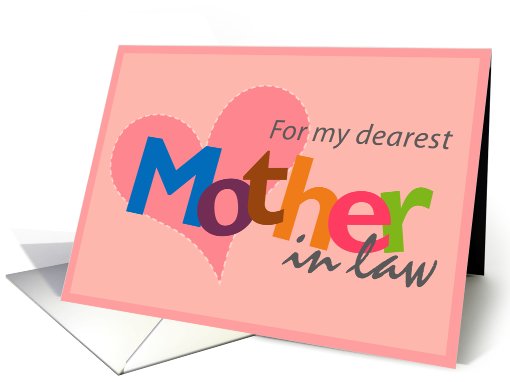 For my dearest mother in law card (509145)