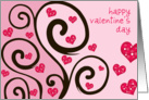 Valentine - pink tree card