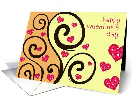 Valentine - orange tree card (546294)