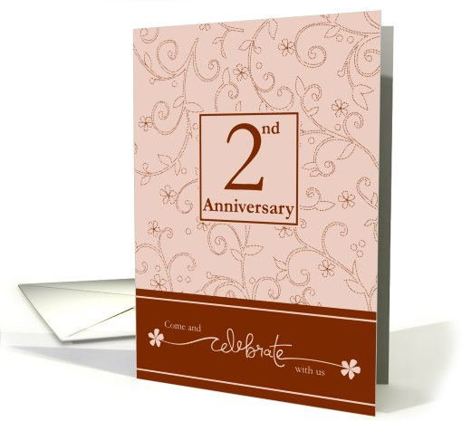 2nd Anniversary Invitation card (589141)
