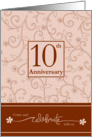 10th Anniversary Invitation card