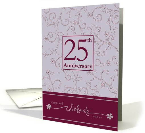 25th Anniversary Invitation card (589150)