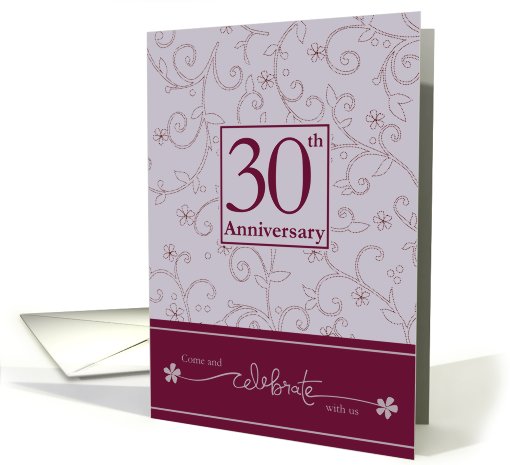 30th Anniversary Invitation card (589151)