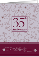35th Anniversary Invitation card